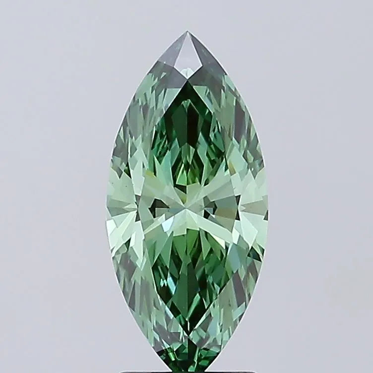 2.10ct Marquise Lab Grown Diamond (Colour Fancy Vivid Green, Clarity VVS2, IGI Certified)