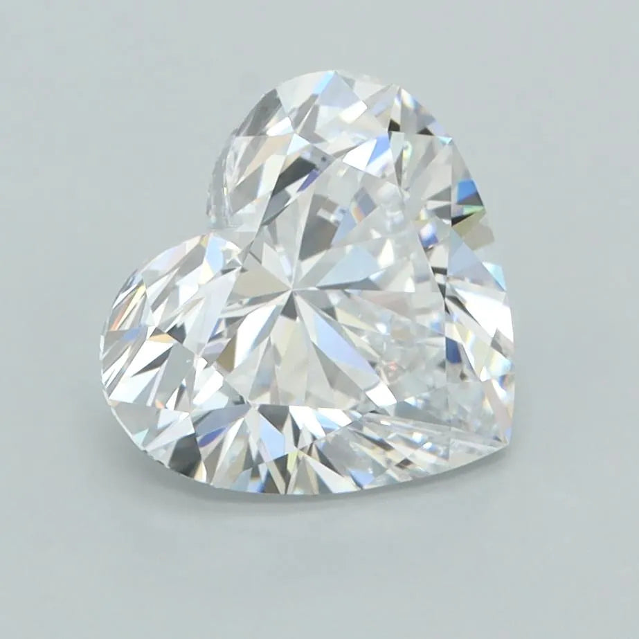 2.18ct Heart Lab Grown Diamond (Colour D, Clarity FL, IGI Certified)