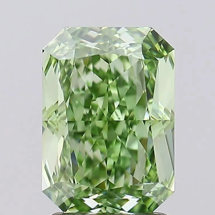 2.49ct Radiant Lab Grown Diamond (Colour Fancy Vivid Green, Clarity IF, IGI Certified)