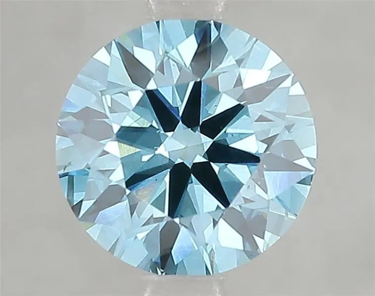 2.01ct Round Lab Grown Diamond (Colour Fancy Vivid Blue, Clarity SI1, Cut ID, IGI Certified)