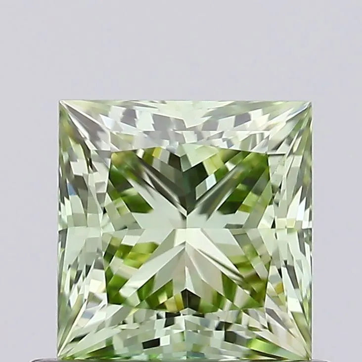 0.80ct Princess Lab Grown Diamond (Colour Fancy Intense Green, Clarity VS1, IGI Certified)