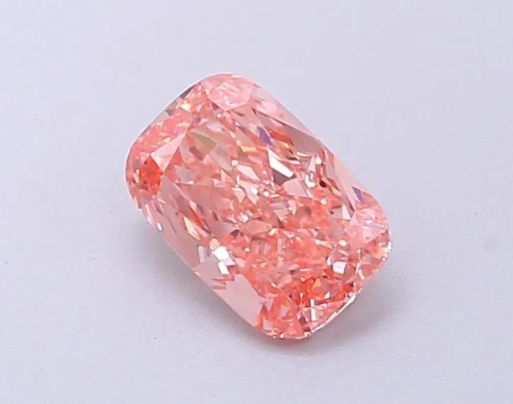 0.81ct Cushion brilliant Lab Grown Diamond (Colour Fancy Vivid Pink, Clarity VVS2, IGI Certified)
