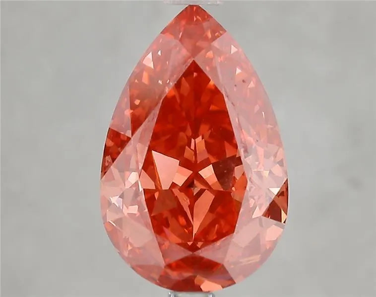 4.01ct Pear Lab Grown Diamond (Colour Fancy Vivid Pink, Clarity VVS2, IGI Certified)