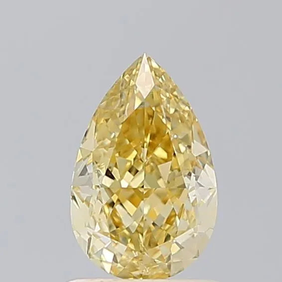 1.01ct Pear Lab Grown Diamond (Colour Fancy Intense Yellow, Clarity SI1, IGI Certified)