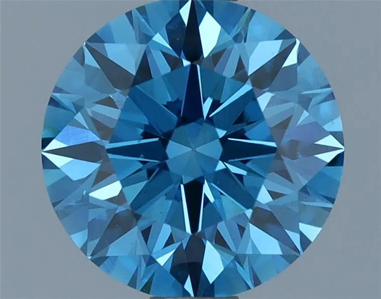 1.17ct Round Lab Grown Diamond (Colour Fancy Deep Blue, Clarity VS1, Cut ID, IGI Certified)