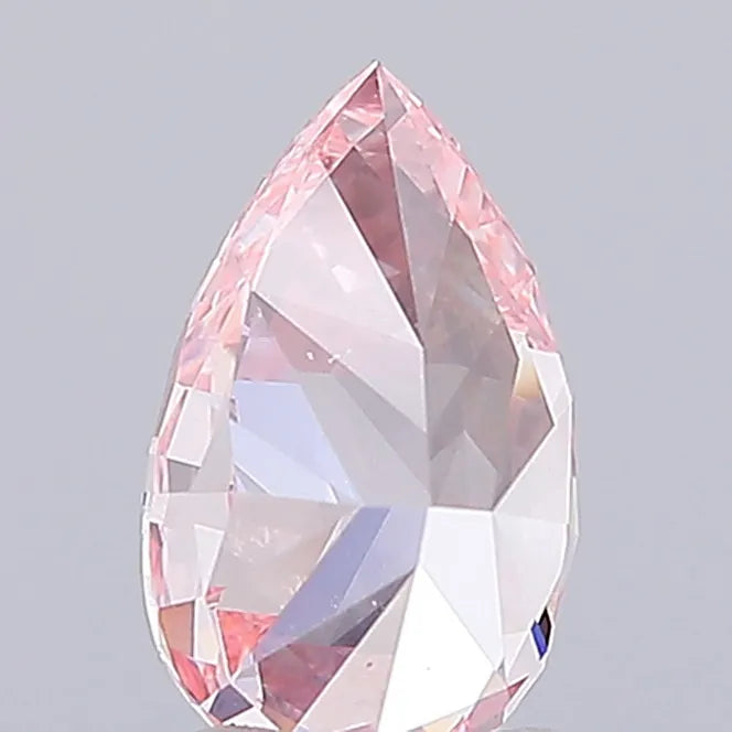 0.81ct Pear Lab Grown Diamond (Colour Fancy Vivid Pink, Clarity VVS2, IGI Certified)