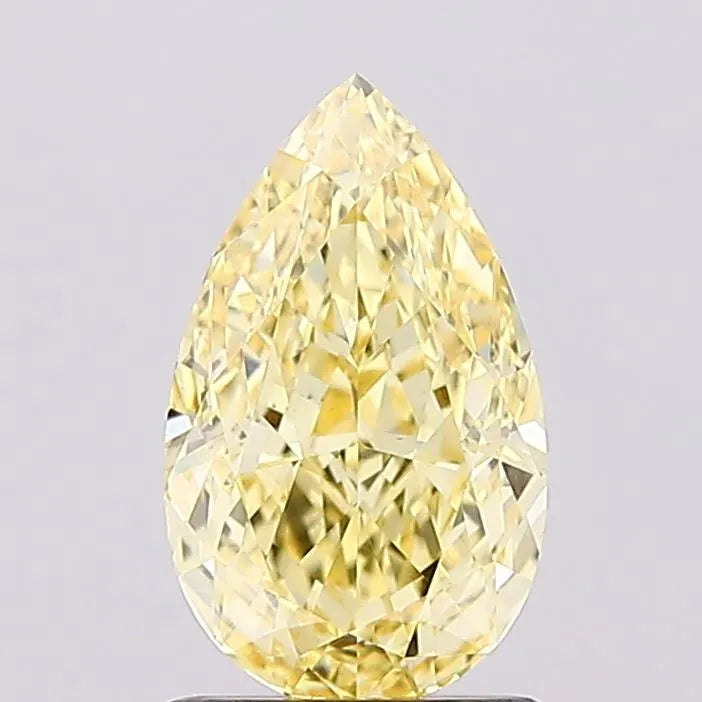 1.50ct Pear Lab Grown Diamond (Colour Fancy Intense Yellow, Clarity VVS2, IGI Certified)