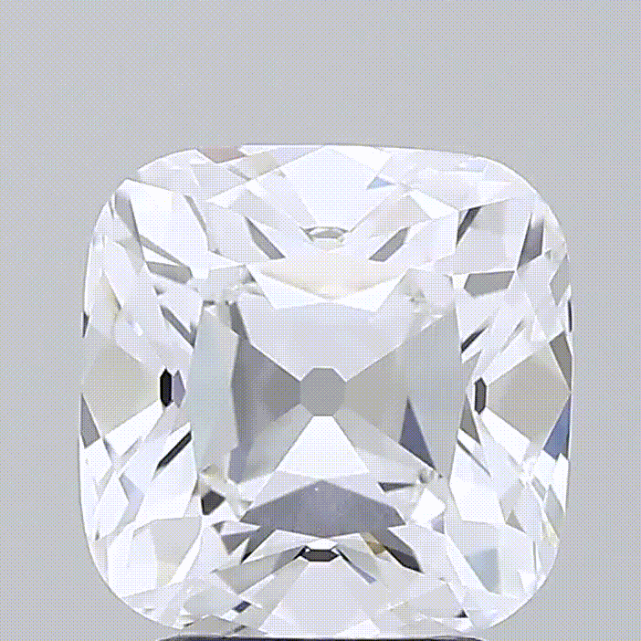 Diamant taille ancienne - Forme coussin - 2,59 carats  - Couleur D - Maison Exquisite Lab Diamonds