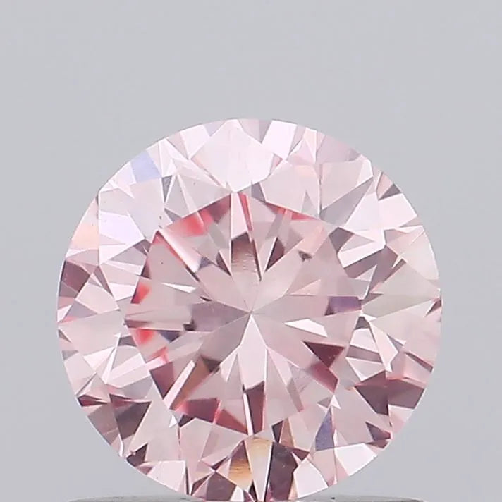 0.70ct Round Lab Grown Diamond (Colour Fancy Vivid Pink, Clarity VS1, Cut VG, IGI Certified)