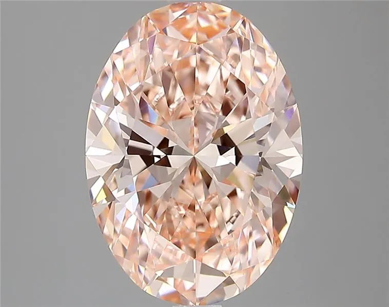 3.02ct Oval Lab Grown Diamond (Colour Fancy Vivid Pink, Clarity VVS2, IGI Certified)