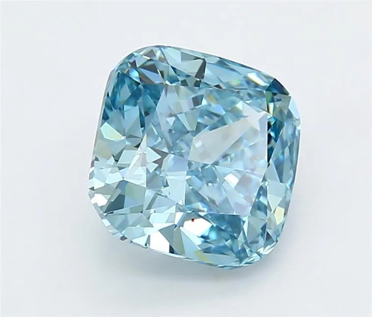 3.06ct Cushion modified Lab Grown Diamond (Colour Fancy Vivid Blue, Clarity VVS2, IGI Certified)