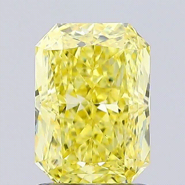 Diamant jaune de laboratoire - Fancy Intense Vivid Yellow -  taille radiant - 1.51 carat - Maison ExquisiteLabDiamonds Paris