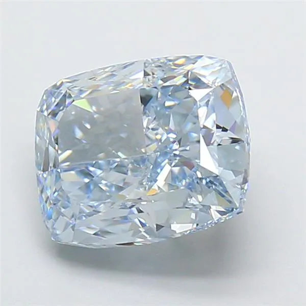 4.25ct Cushion modified Lab Grown Diamond (Colour Fancy Blue, Clarity FL, IGI Certified)