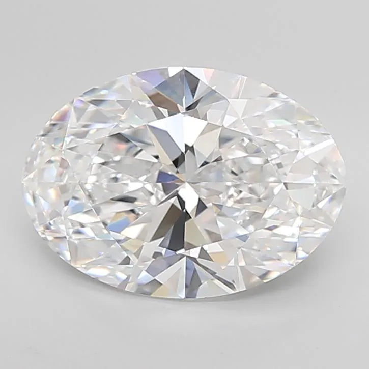 5.01ct Oval Lab Grown Diamond (Colour D, Clarity IF, Cut EX, IGI Certified)