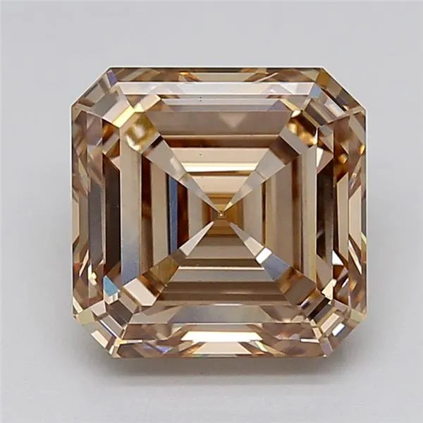 5.03ct Asscher Lab Grown Diamond (Colour Fancy Light Brown, Clarity VS1, IGI Certified)