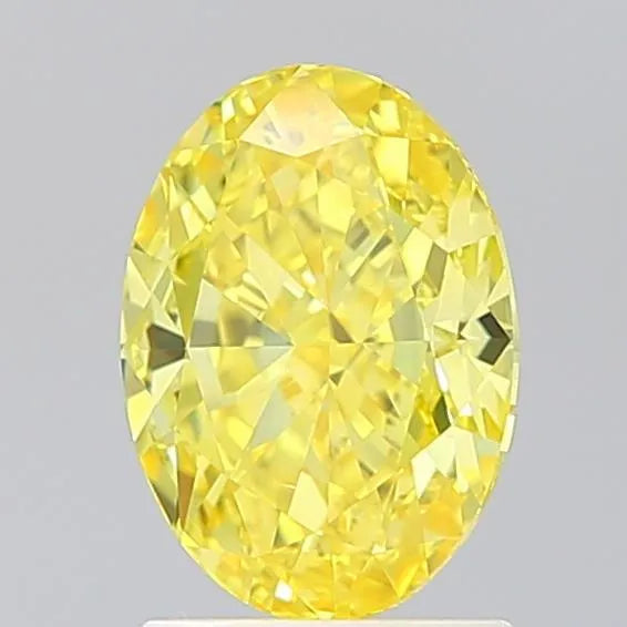 2.08ct Oval Lab Grown Diamond (Colour Fancy Vivid Yellow, Clarity VS1, IGI Certified)