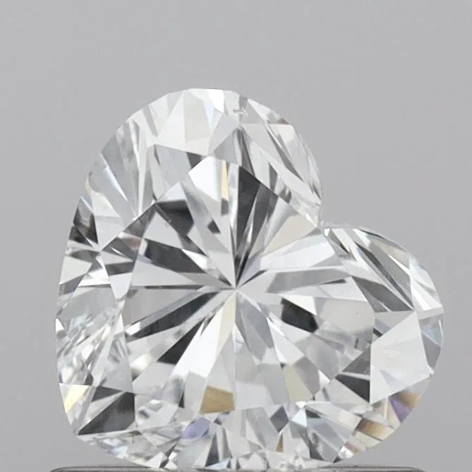 0.76ct Heart Lab Grown Diamond (Colour D, Clarity VVS1, IGI Certified)