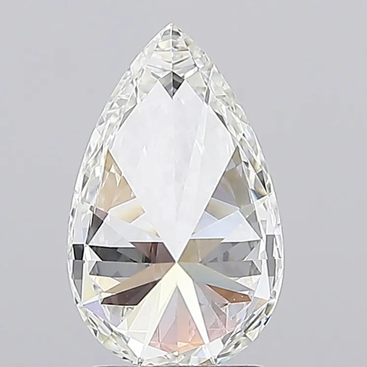 2.50ct Pear Lab Grown Diamond (Colour G, Clarity VVS2, IGI Certified)