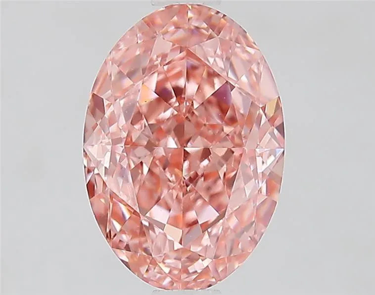 1.82ct Oval Lab Grown Diamond (Colour Fancy Vivid Pink, Clarity VVS2, IGI Certified)