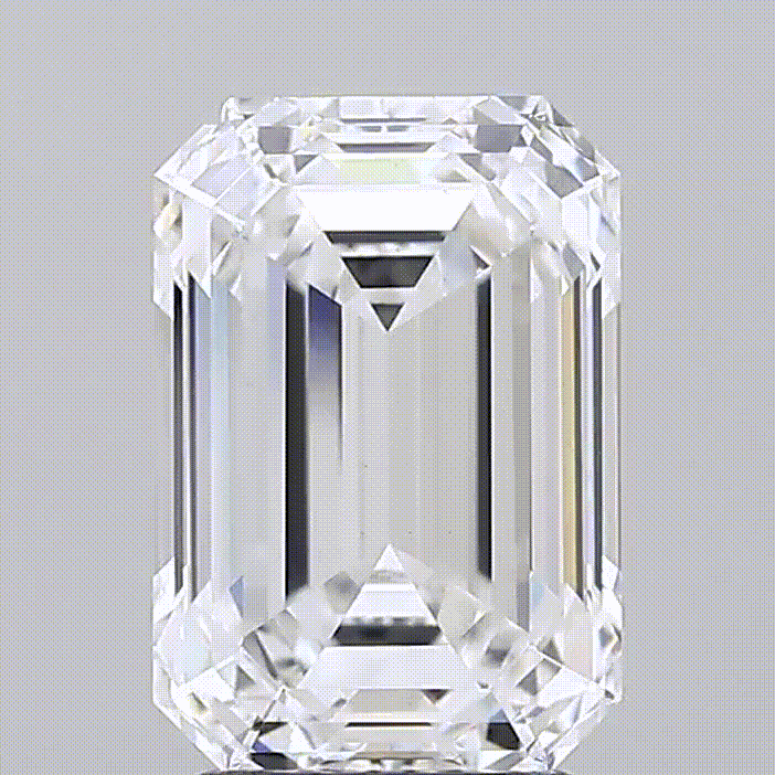 Diamant de laboratoire - forme émeraude - diamant 3 carats - Couleur E - pureté VVS2 - Certificat IGI - Exquisite Lab Diamonds Paris