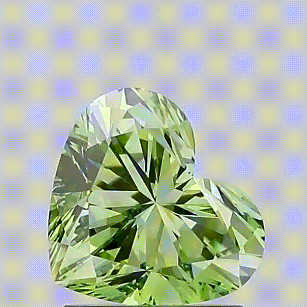 Diamant de laboratoire cœur - Couleur Fancy vivid Green - Maison française Exquisite Lab Diamonds 