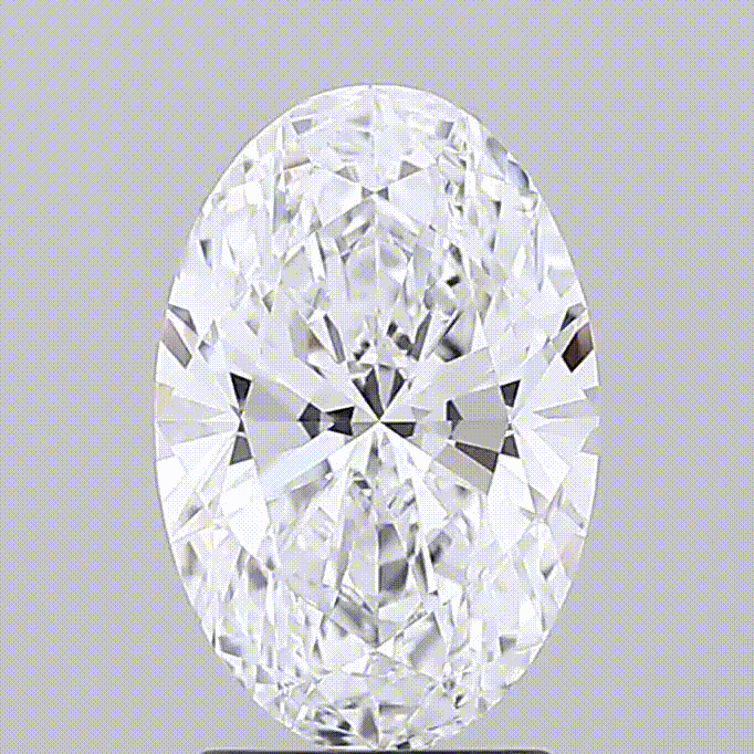 Diamant de laboratoire ovale - 2 carats - couleur D - Maison Exquisite Lab Diamonds