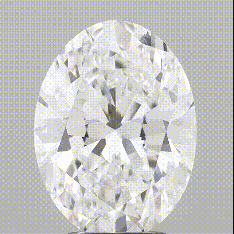 Diamant de laboratoire ovale de 3,53 carats. Couleur E. Pureté VVS. Maison française Exquisite Lab Diamonds