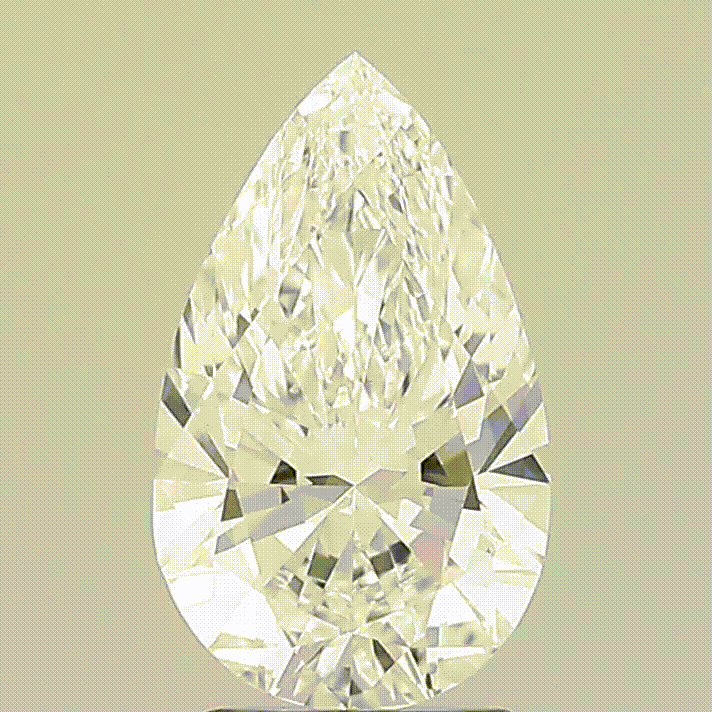 Diamant de laboratoire poire de 0,87 carat. Couleur D. Pureté VVS2. Maison française Exquisite Lab Diamonds.