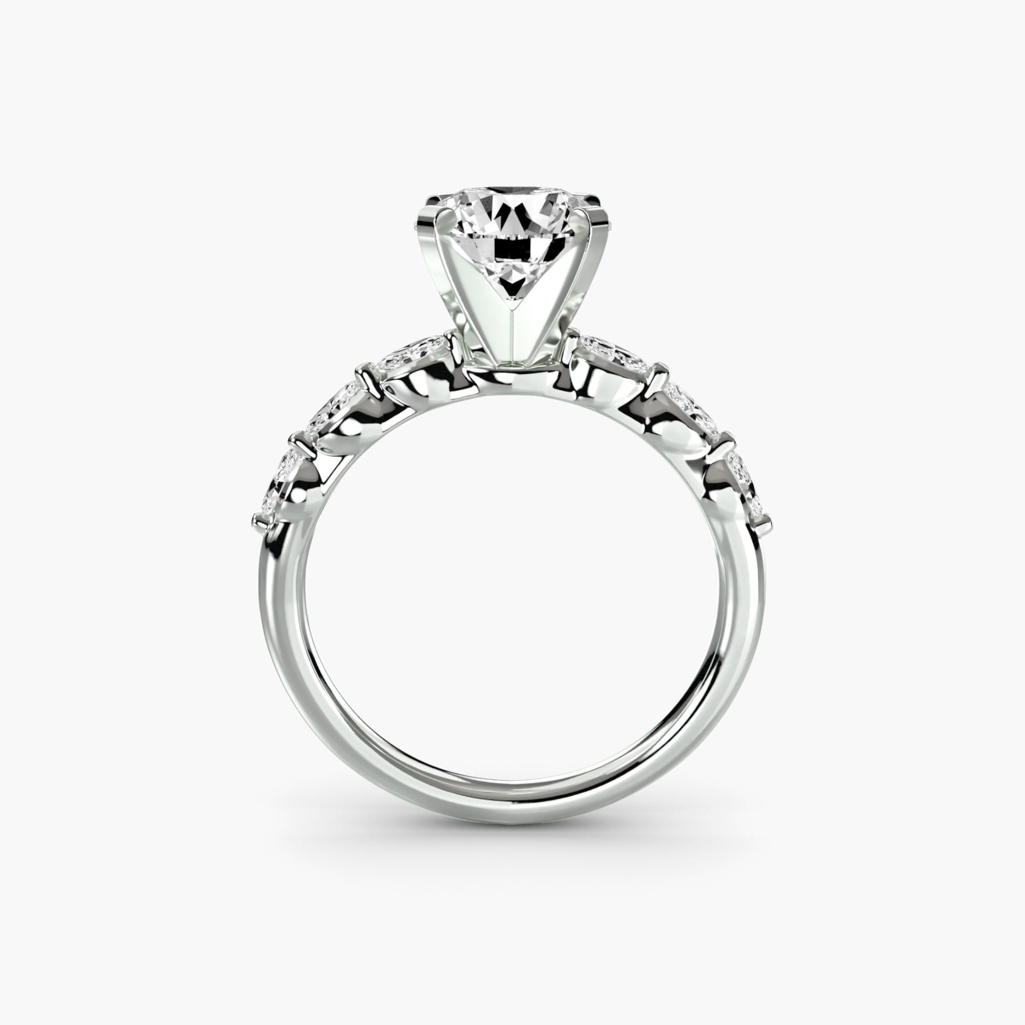 Bague Astrel, est une bague à personnaliser choisissez le diamant de laboratoire central et le métal précieux qui vous correspond. Maison française Exquisite Lab Diamonds