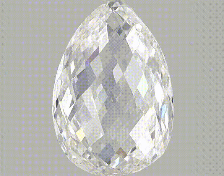 Diamant de laboratoire taille rose en forme de poire - Maison Exquisite Lab Diamonds