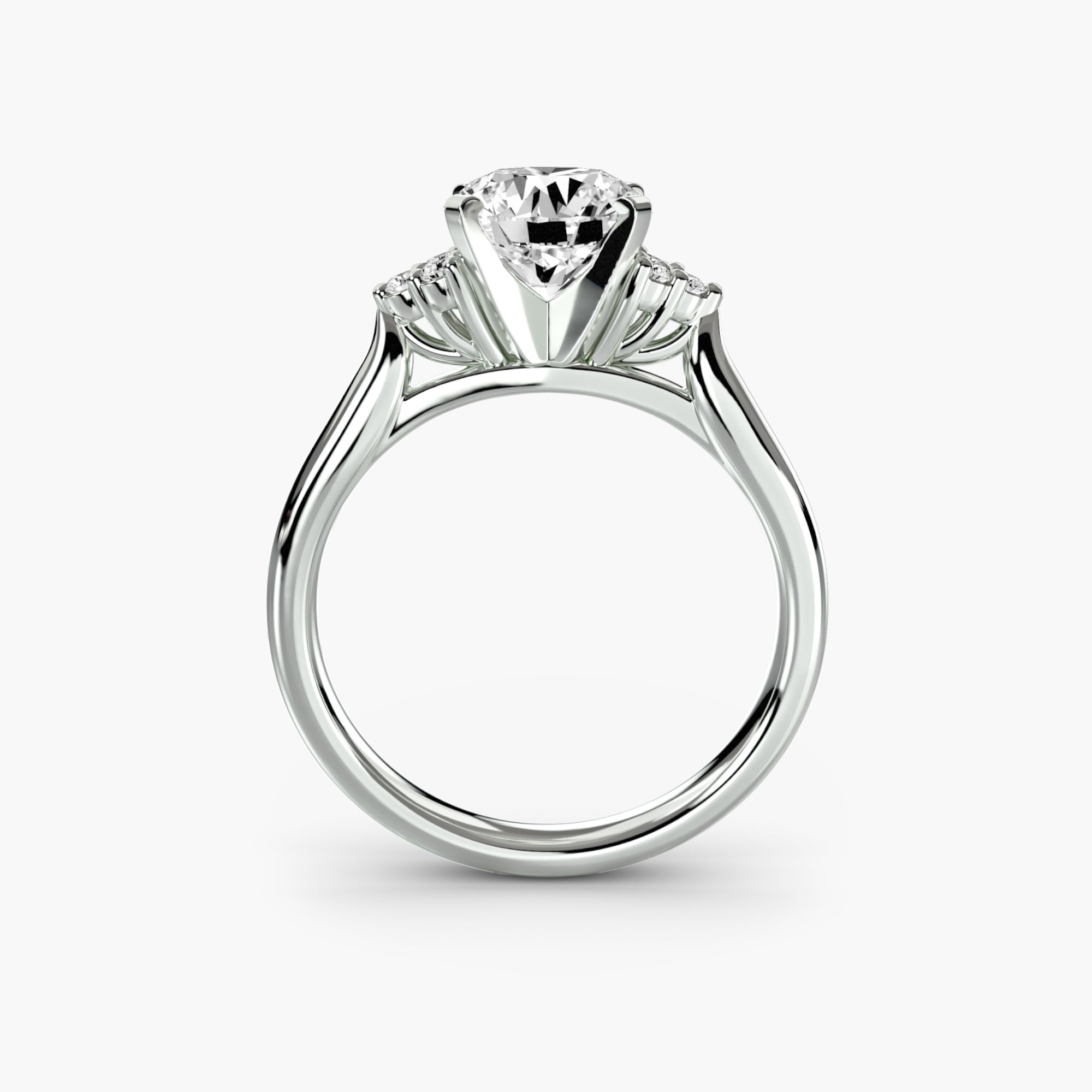 Bague personnalisée Kelas en diamants de laboratoire, or 18K ou platine. Maison française Exquisite Lab Diamonds.