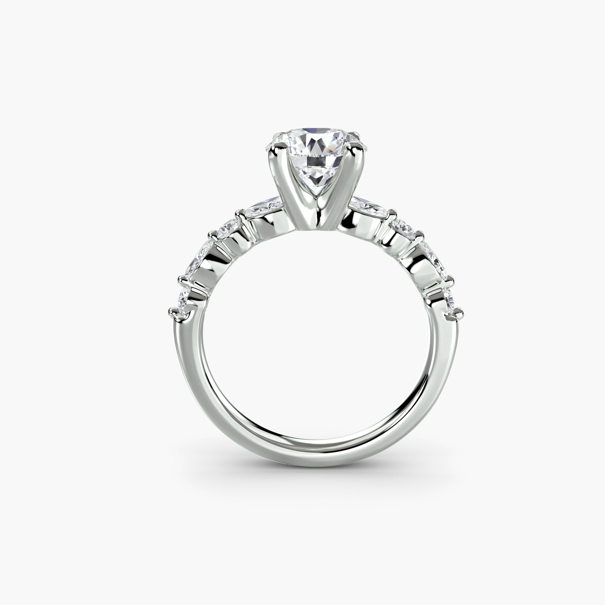 Bague solitaire Olya personnalisée avec la Maison Exquisite Lab Diamonds Paris - en diamant de laboratoire et or 18K ou platine