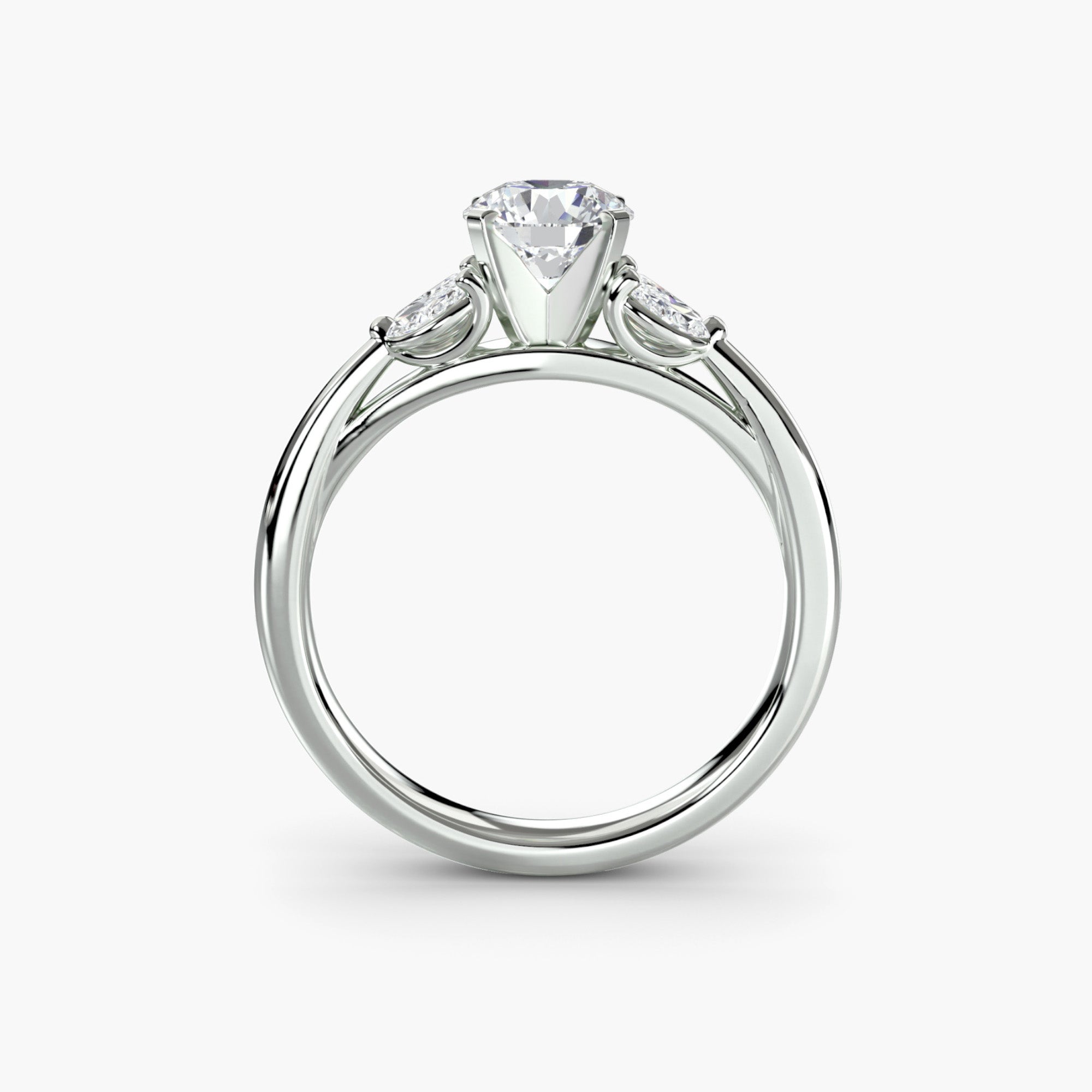 Bague Charis personnalisée. Or ou platine et diamant de laboratoire - Maison française Exquisite Lab Diamonds