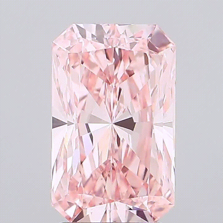 Diamant rose de laboratoire - taille radiant - 3 carats - Exquisitelabdiamonds - Paris