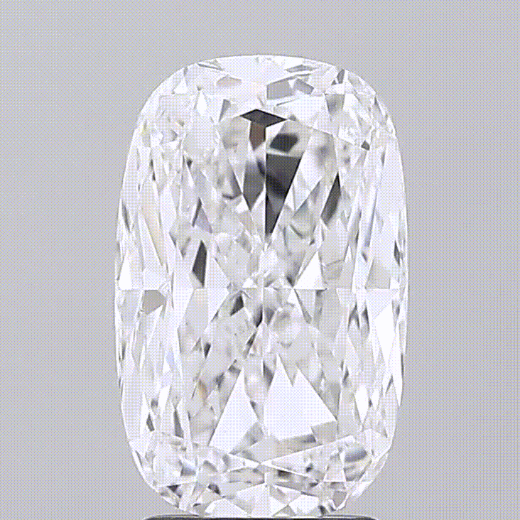 Diamant de laboratoire forme coussin allongé. 3 carats. Certificat IGI. Maison Exquisite Lab Diamonds Paris