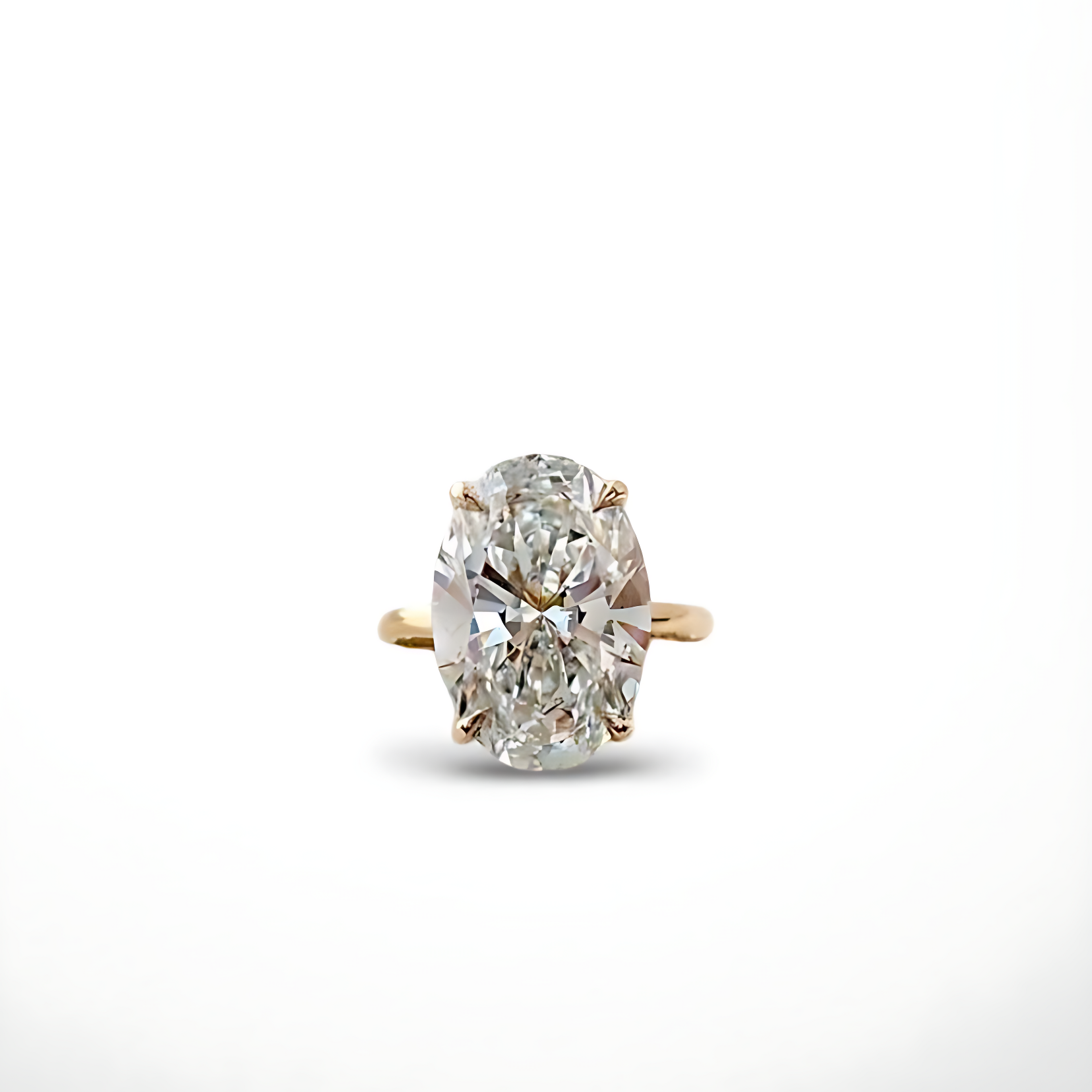 Bague sur mesure Diamant de laboratoire ovale 5 carats par la Maison Exquisite Lab Diamonds Paris