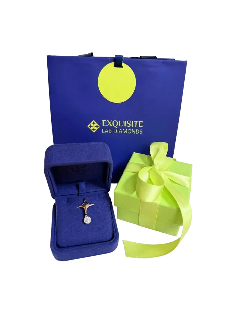 Packaging de la Maison Exquisite Lab Diamonds Paris - aux couleurs célestes