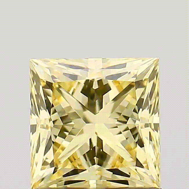 Diamant de laboratoire princesse jaune - Maison Exquisite Lab Diamonds